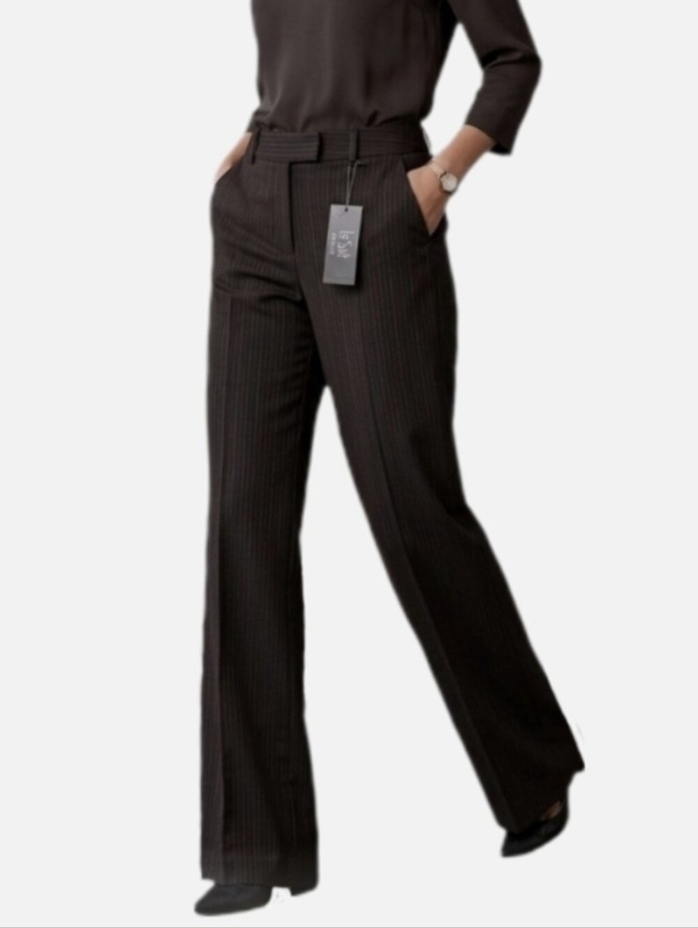 Le Suit Slacks Long Black Size 4P